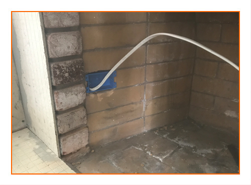 Fireplace - Tile Over Brick