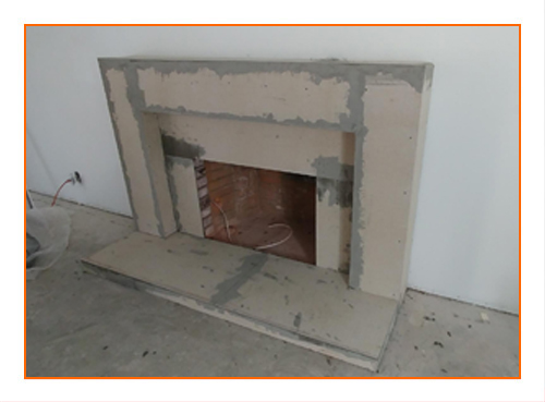 Fireplace - Tile Over Brick